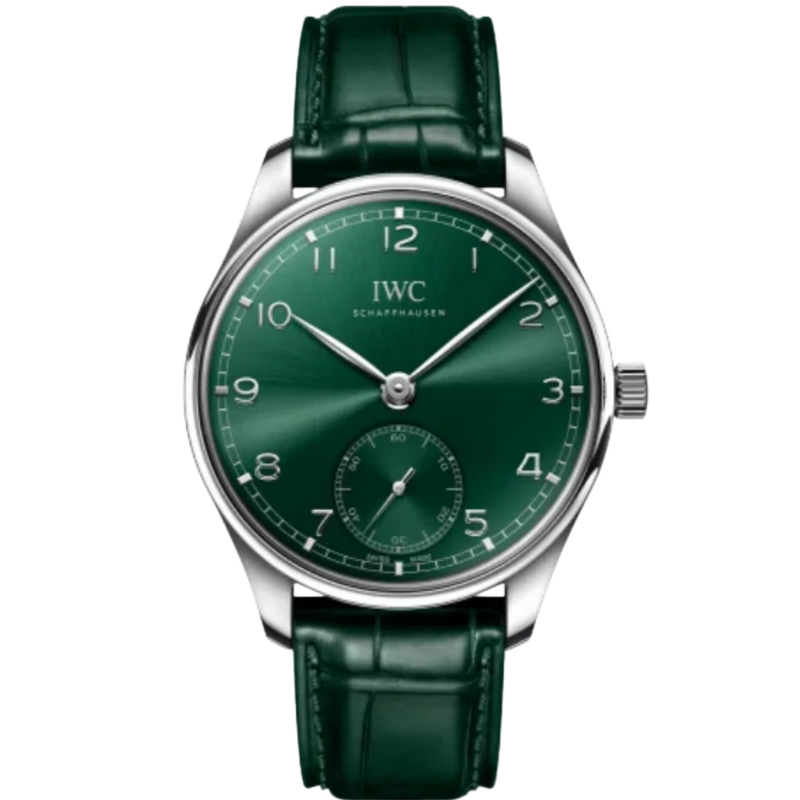 PORTUGIESER AUTOMATIC 40 MM STAINLESS STEEL WITH GREEN DIAL - IWC
