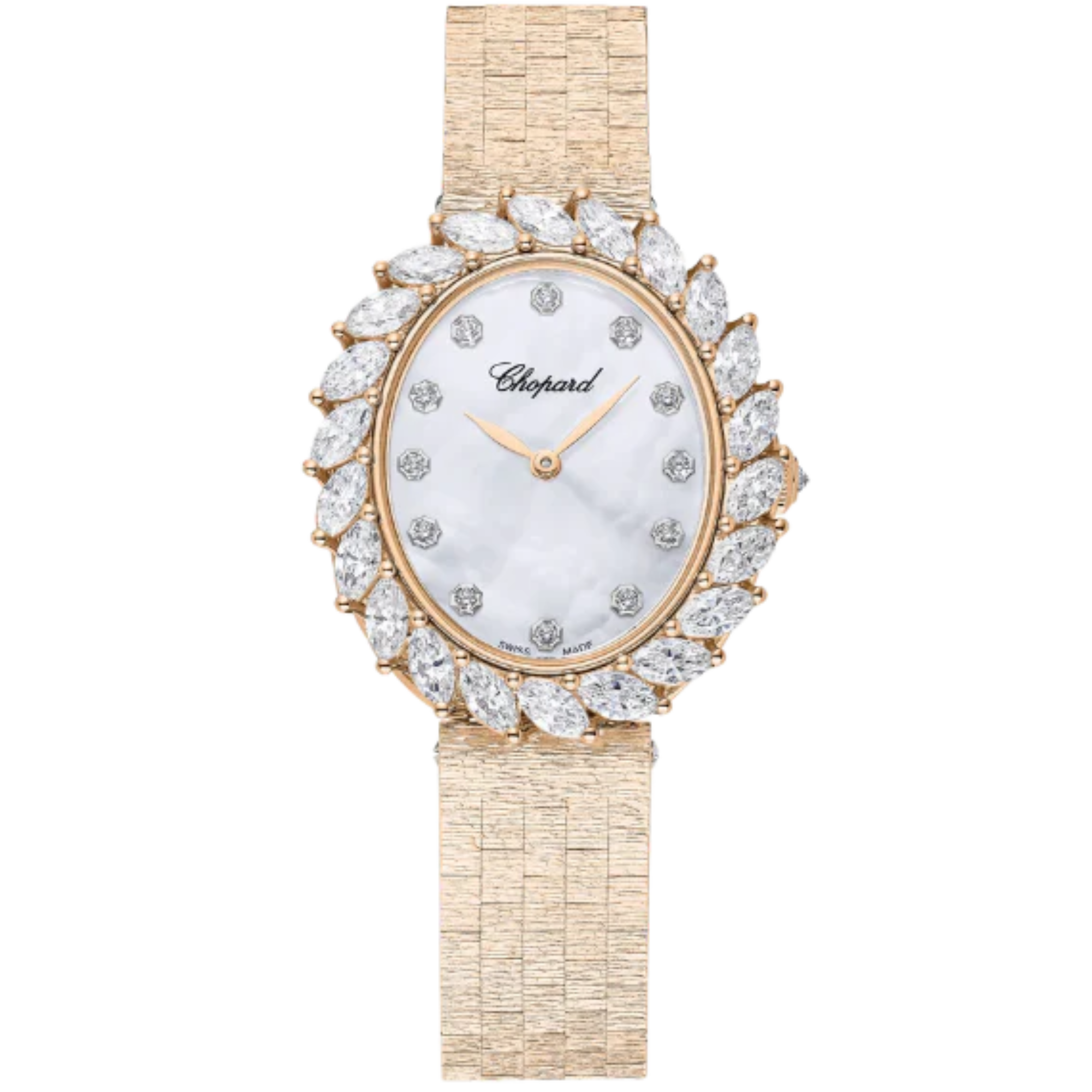 L'HEURE DU DIAMANT 35 MM ETHICAL ROSE GOLD WITH MOTHER OF PEARL DIAL - Chopard