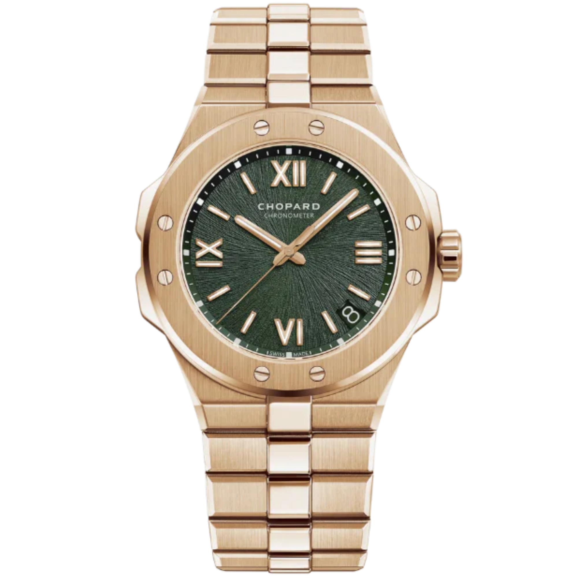 ALPINE EAGLE 41 MM ETHICAL ROSE GOLD WITH PINE GREEN DIAL - Chopard
