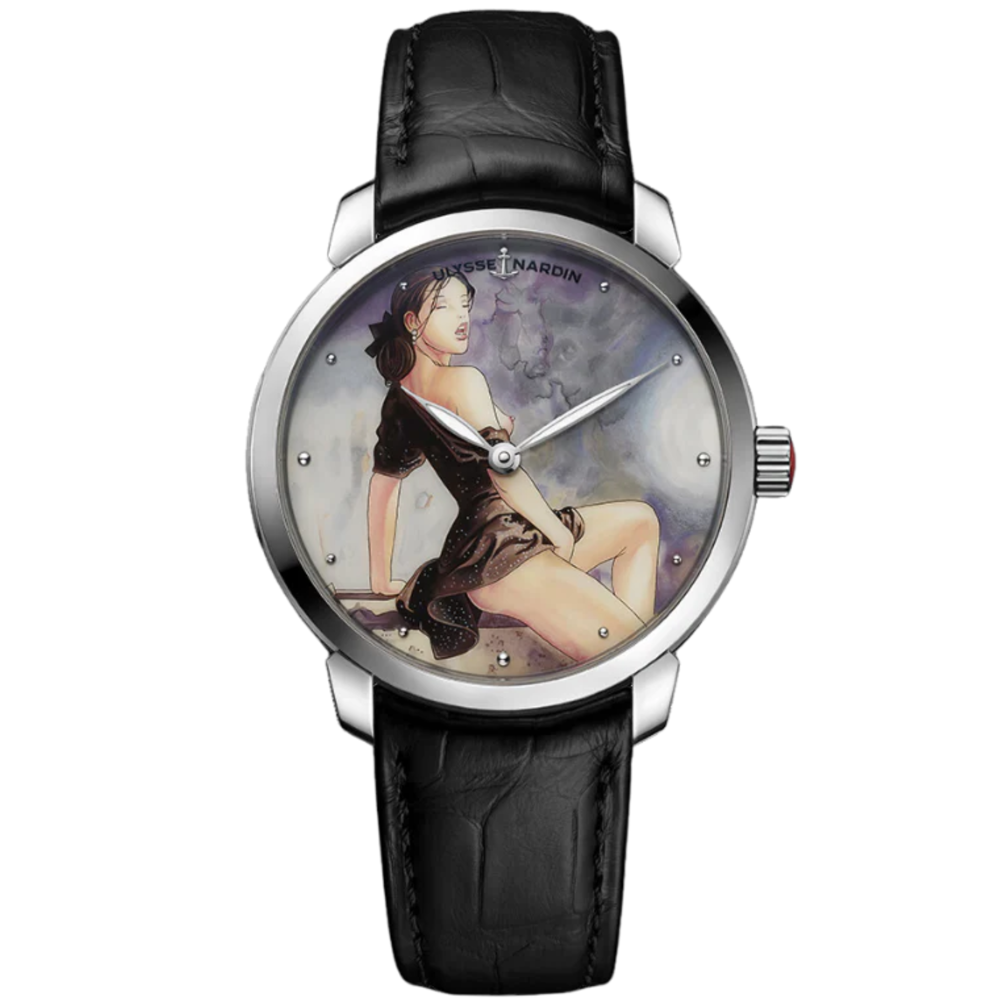 CLASSICO MANARA DECLIC 40 MM STAINLESS STEEL WITH WHITE DIAL - Ulysse Nardin