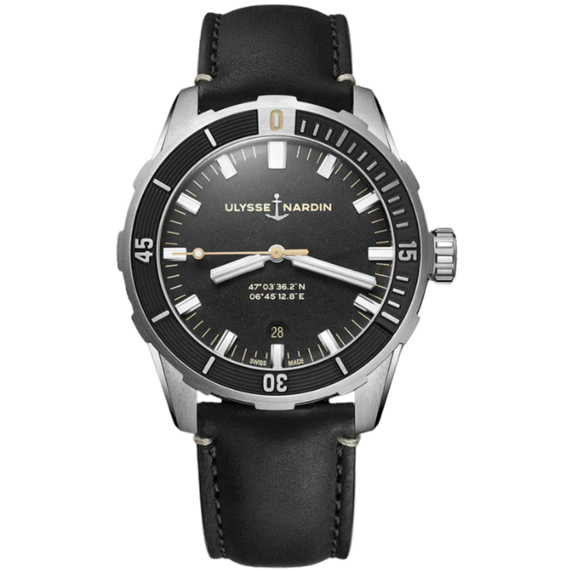 DIVER 42 MM STAINLESS STEEL WITH BLACK DIAL - Ulysse Nardin
