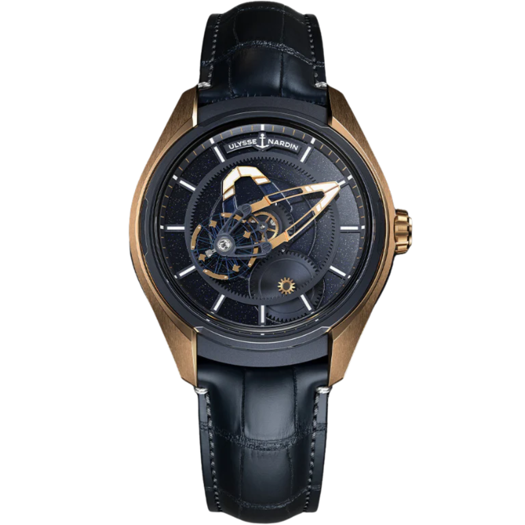 FREAK X AVENTURINE 43 MM TITANIUM - ROSE GOLD  WITH BLACK DIAL - Ulysse Nardin