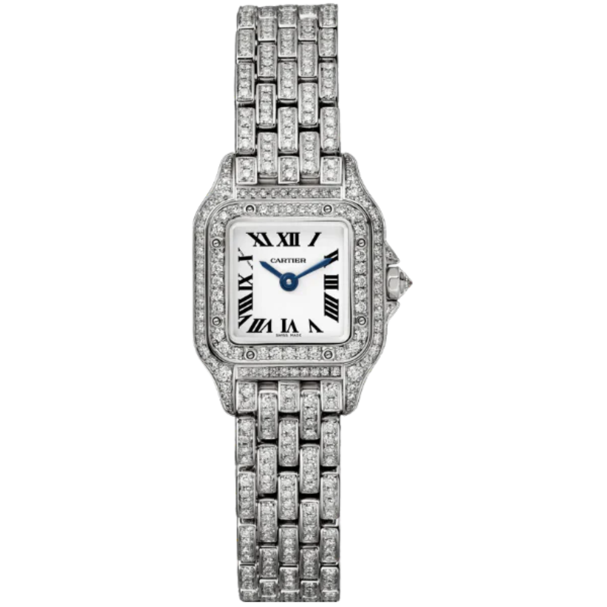 PANTHERE DE CARTIER 25 MM RHODIUMIZED WHITE GOLD WITH SILVER DIAL - Cartier