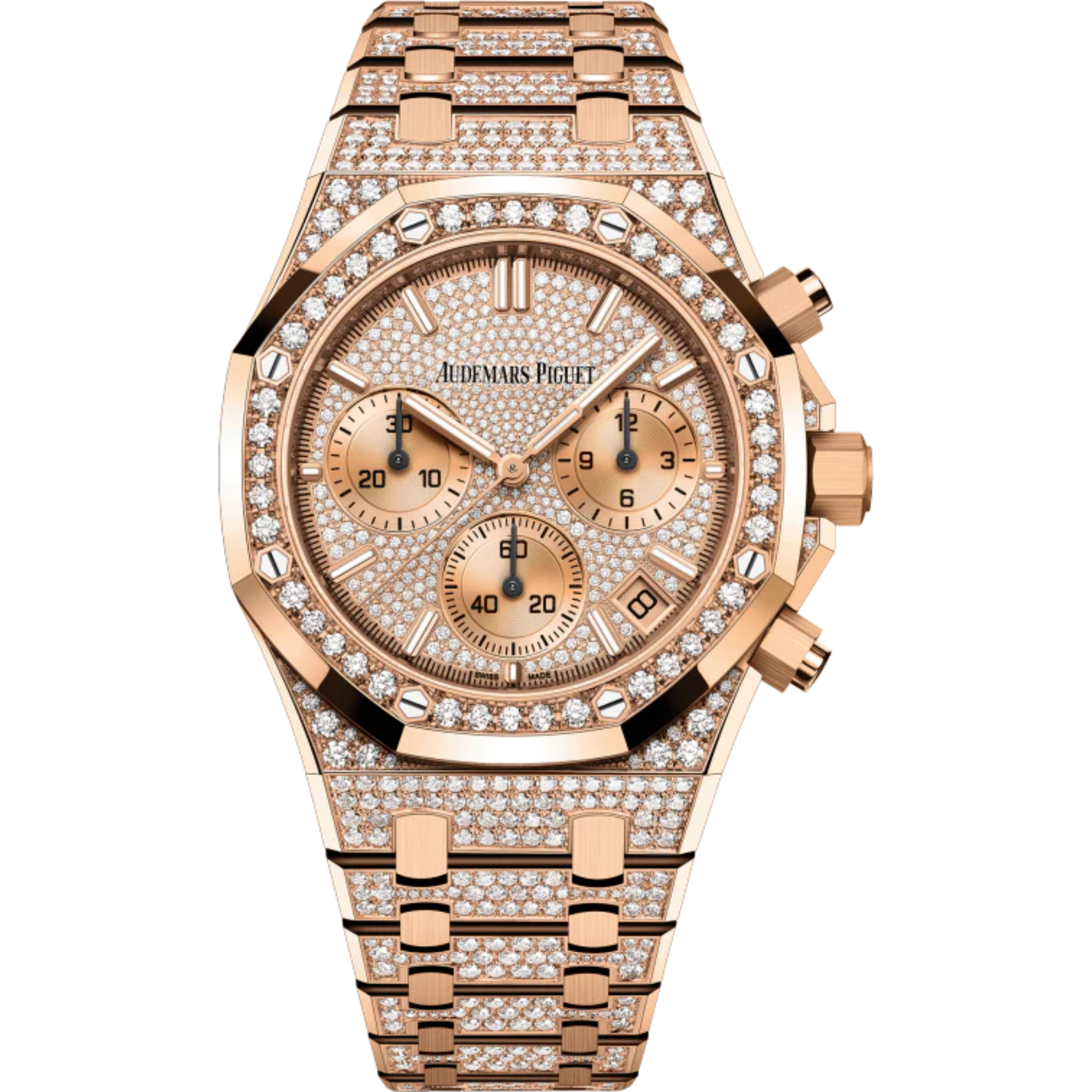 Royal Oak Selfwinding Chronograph 41MM 18-Carat Pink Gold Bracelet 18-Carat Pink Gold Dial 18-Carat Pink Gold Case - Audemars Piguet