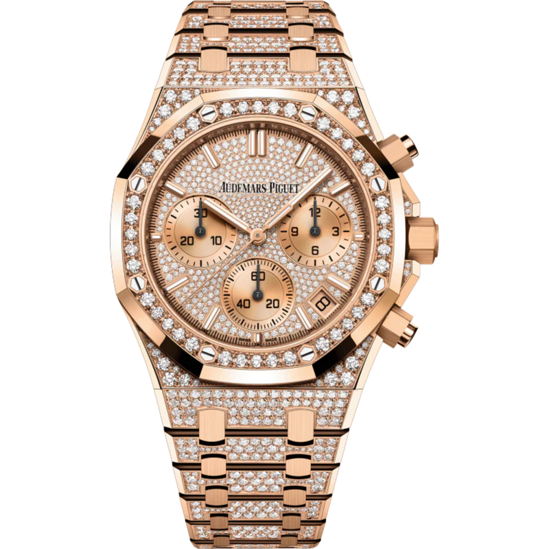 Royal Oak Selfwinding Chronograph 41MM 18-Carat Pink Gold Bracelet 18-Carat Pink Gold Dial 18-Carat Pink Gold Case - Audemars Piguet