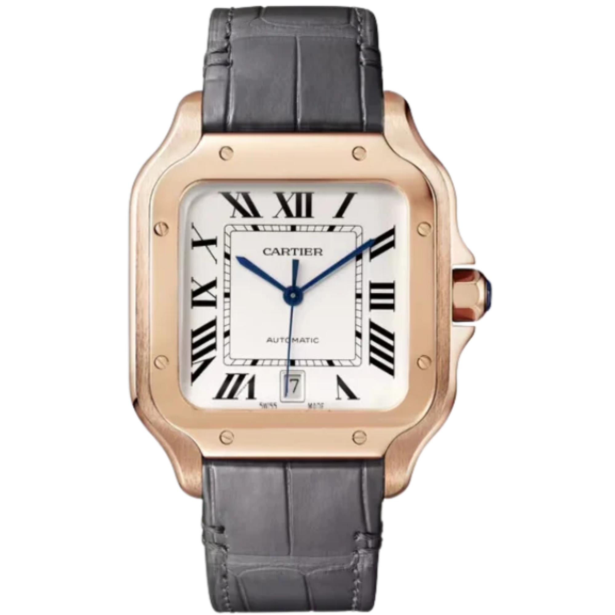 SANTOS 40 MM DE CARTIER SILVER ROSE GOLD - Cartier