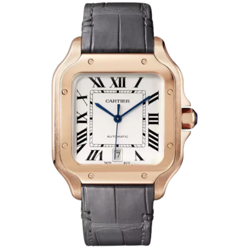 SANTOS 40 MM DE CARTIER SILVER ROSE GOLD - Cartier