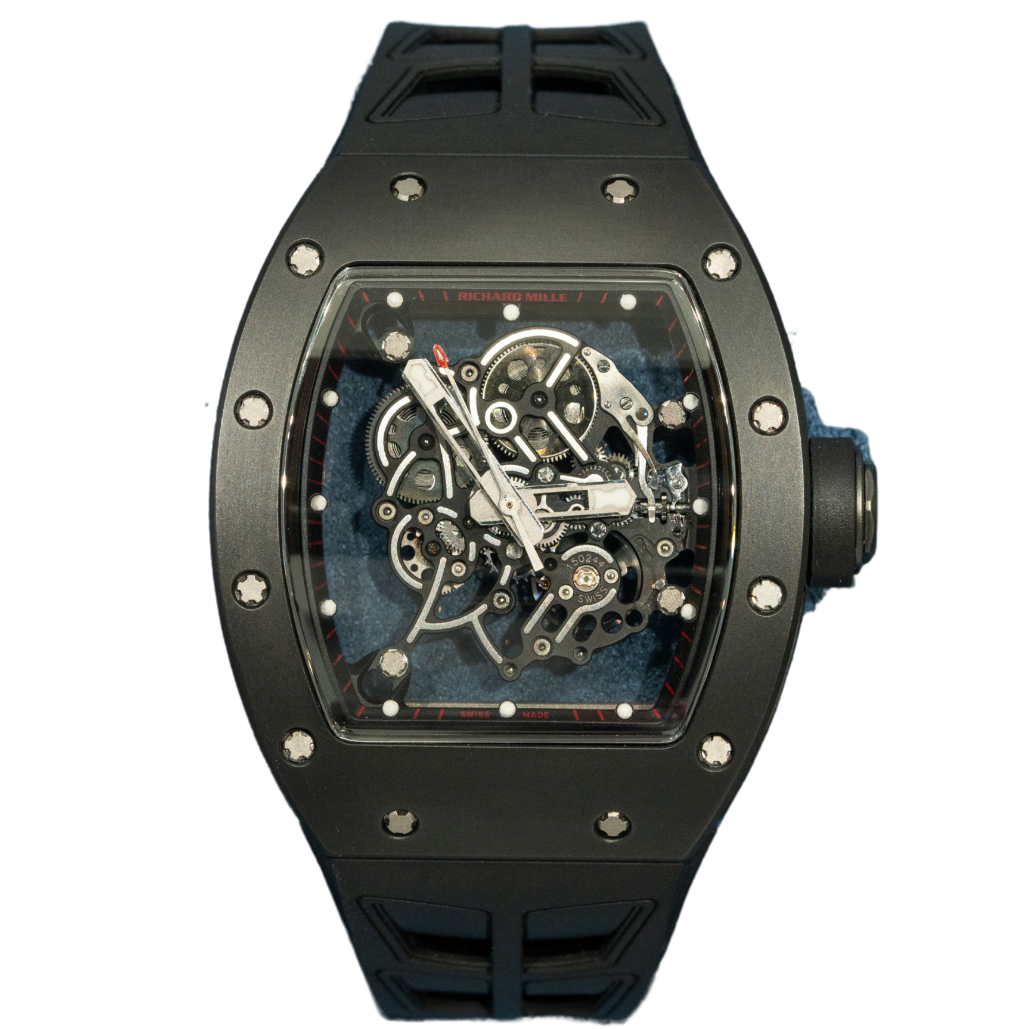 Richard Mille RM055 Black Bubba Watson “Dubail Edition” Red Rehaut Markers - Richard Mille