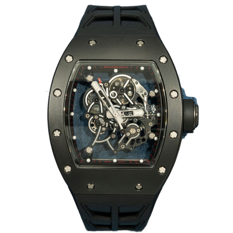 Richard Mille RM055 Black Bubba Watson “Dubail Edition” Red Rehaut Markers - Richard Mille