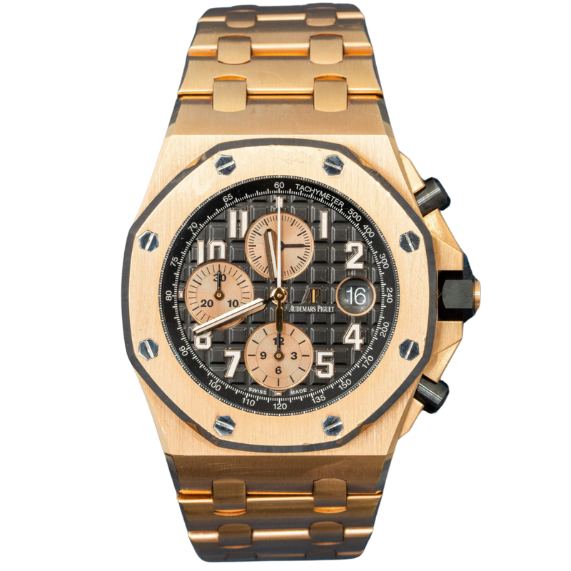 Audemars Piguet Royal Oak Offshore Ref. 26470OR.OO.1000OR.03 42MM Rose Gold with Black Dial - Audemars Piguet