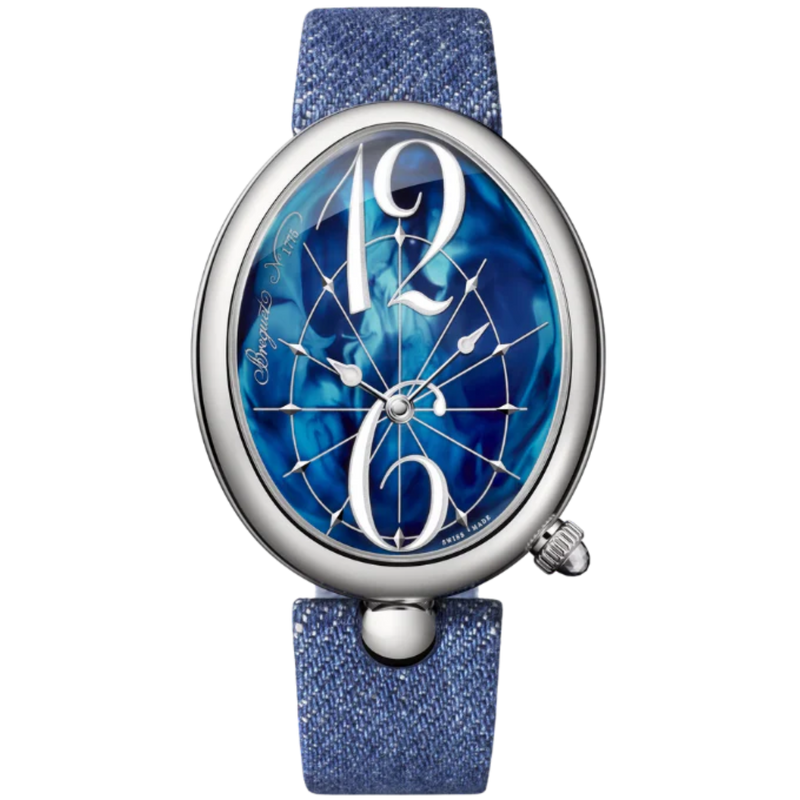 REINE DE NAPLES 8967 43 MM STAINLESS STEEL WITH BLUE MOTHER OF PEARL DIAL - Breguet