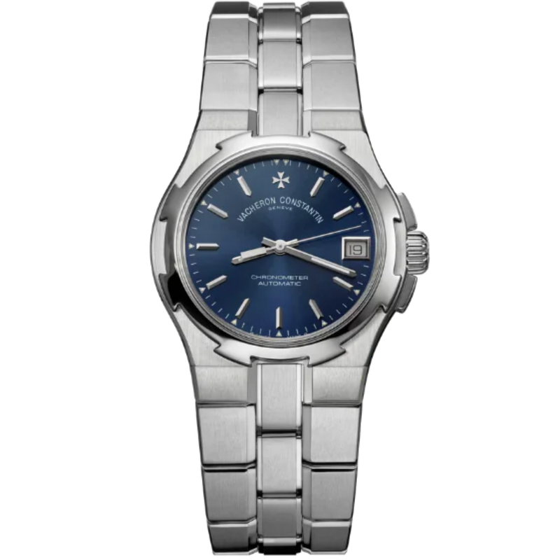 LES COLLECTIONNEULES COLLECTIONNEURS OVERSEAS 1ST GENERATION 35 MM STAINLESS STEEL WITH BLUE DIAL - Vacheron Constantin