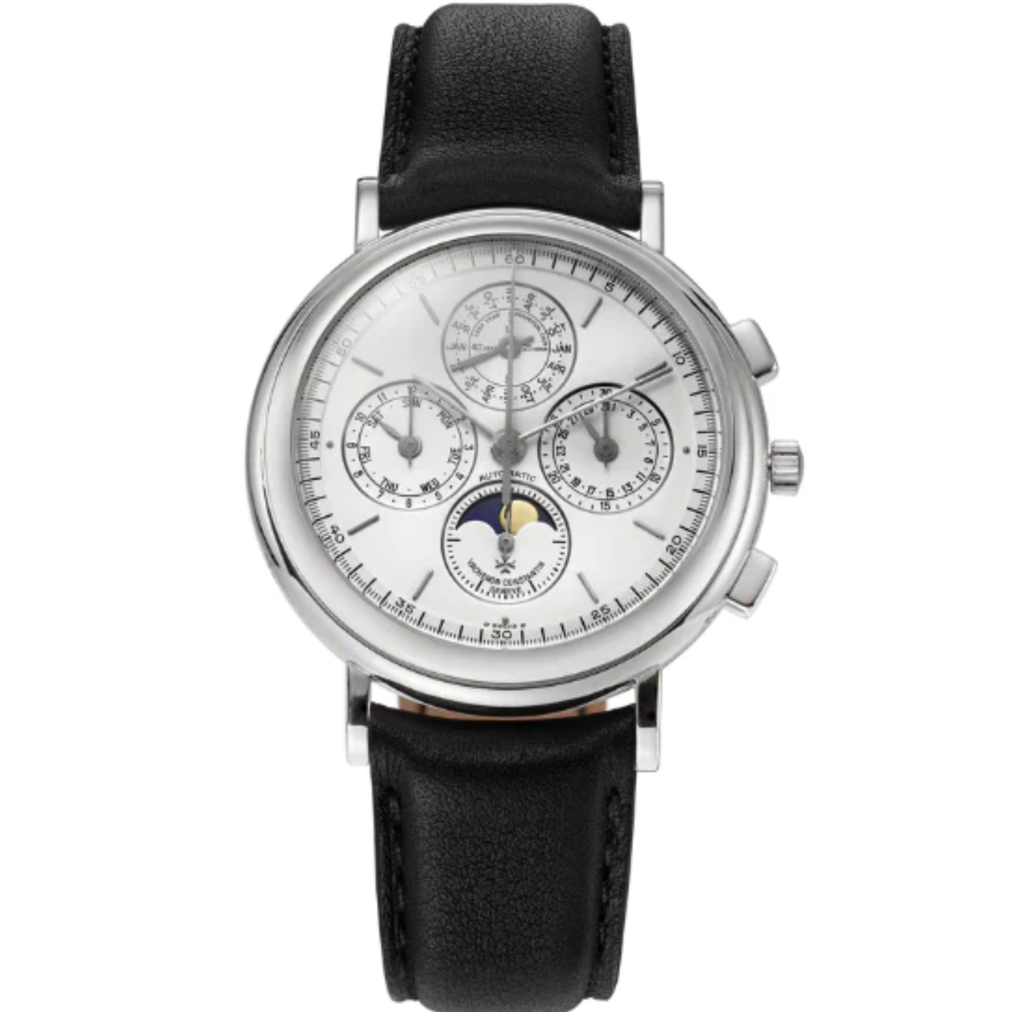 LES COLLECTIONNEURS REFERENCE 49005 38 MM 950 PLATINUM WITH WHITE DIAL - Vacheron Constantin