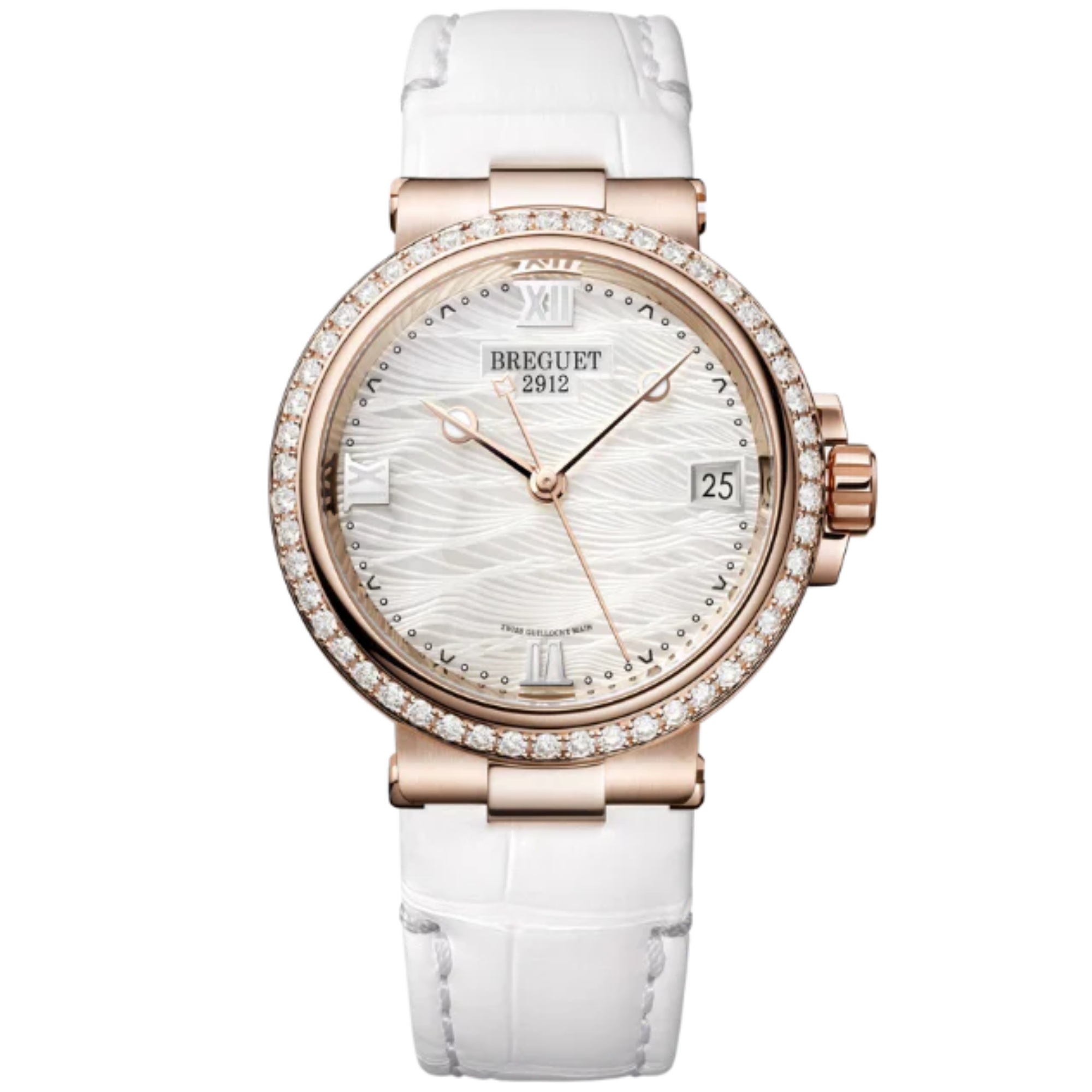 MARINE DAME 9518 34 MM ROSE GOLD WITH MOTHER OF PEARL DIAL - Breguet