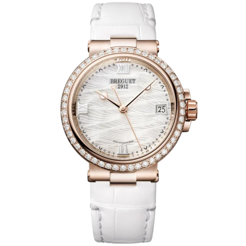 MARINE DAME 9518 34 MM ROSE GOLD WITH MOTHER OF PEARL DIAL - Breguet