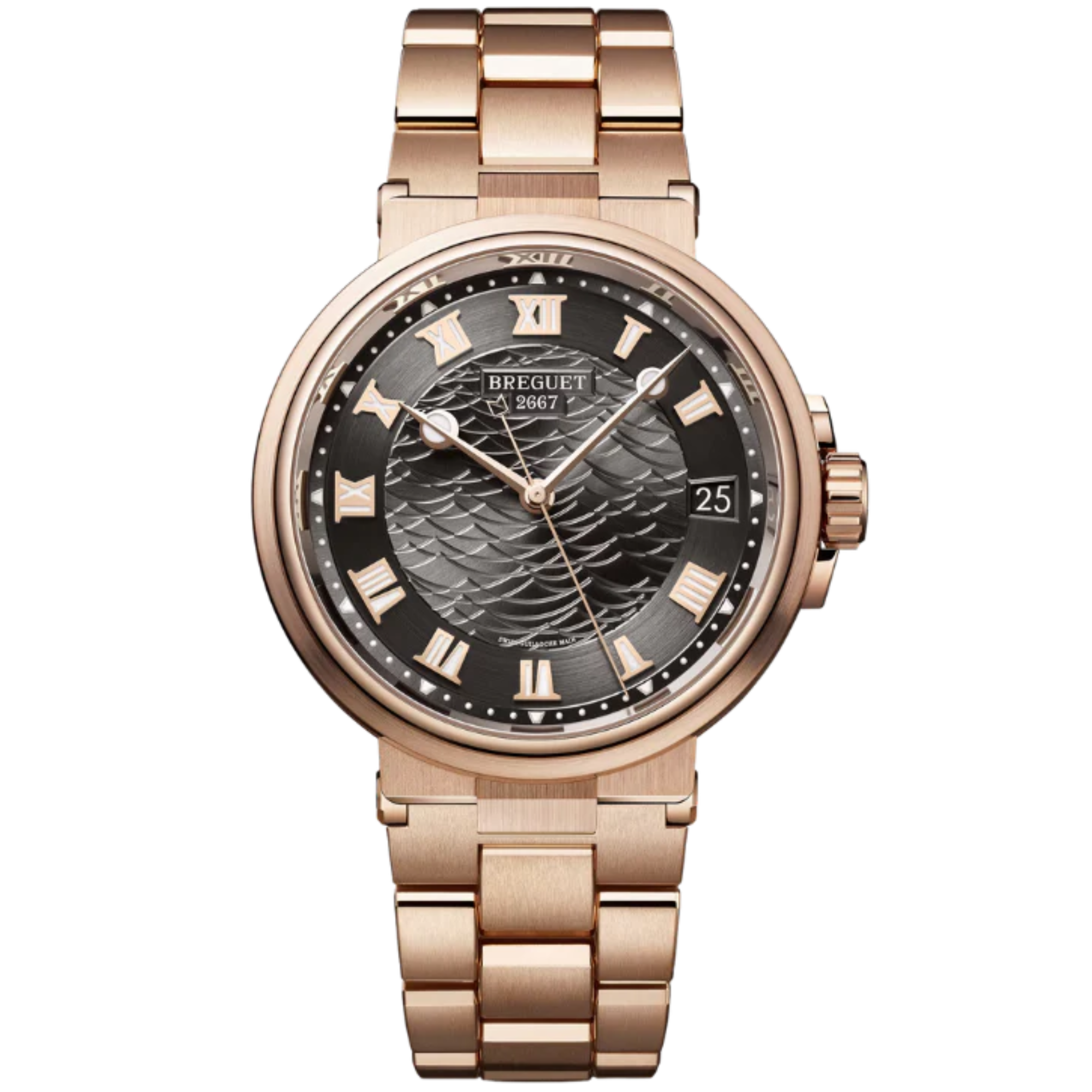 MARINE 5517 40 ROSE GOLD WITH SLATE GREY DIAL - Breguet