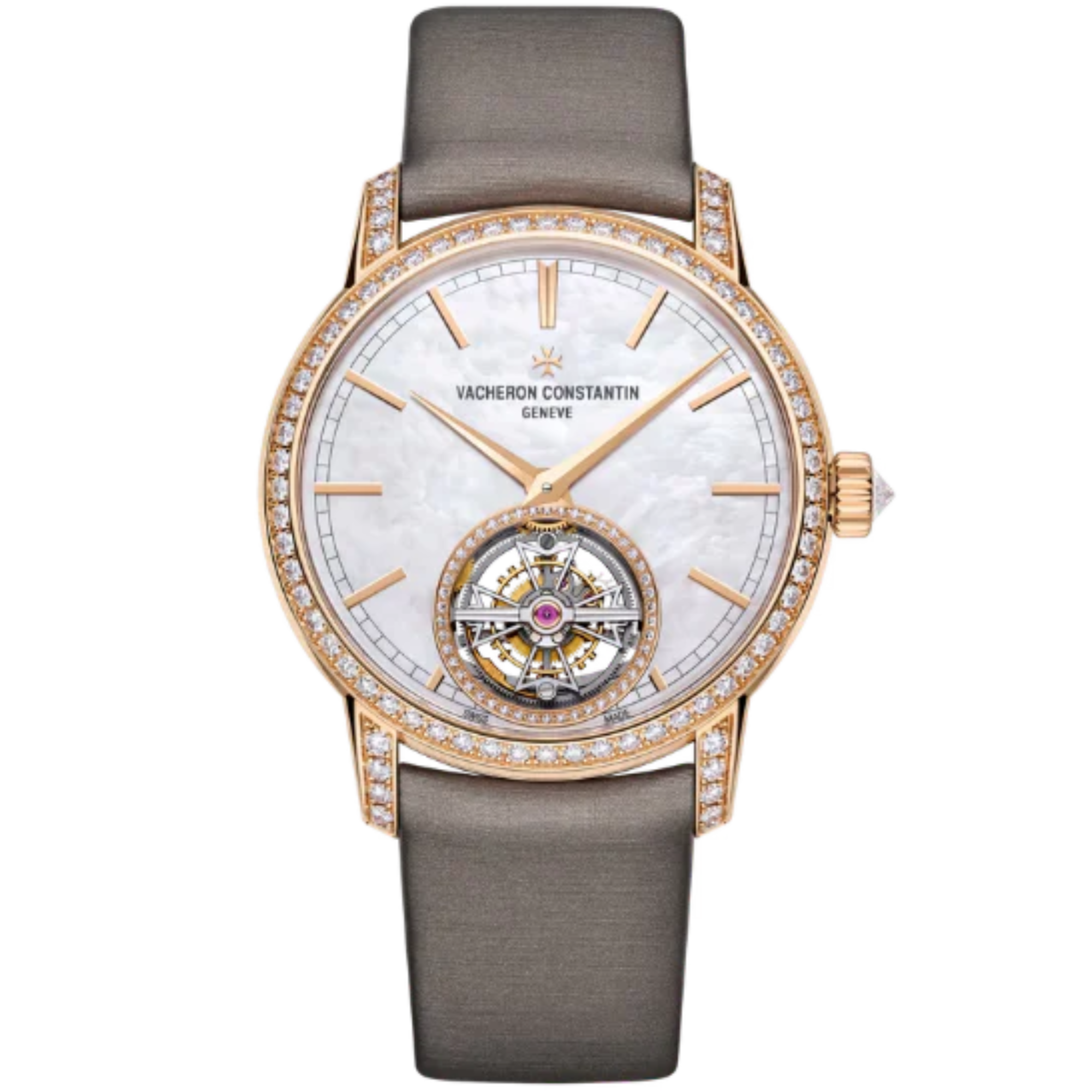 TRADITIONNELLE TOURBILLON 39 MM ROSE GOLD WITH MOTHER OF PEARL DIAL - Vacheron Constantin