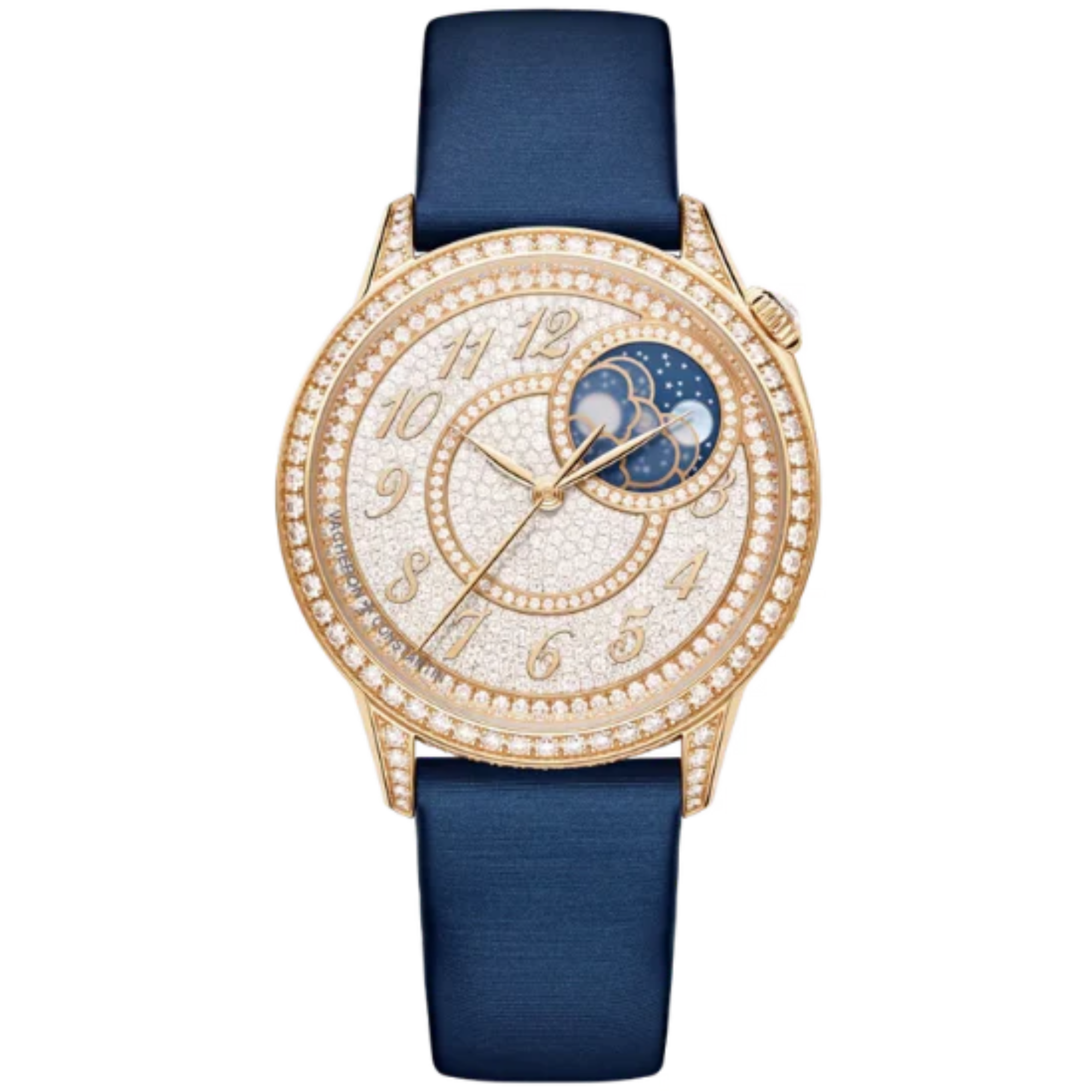 EGERIE MOON PHASE 37 MM 18K PINK GOLD WITH WHITE GOLD DIAL - Vacheron Constantin