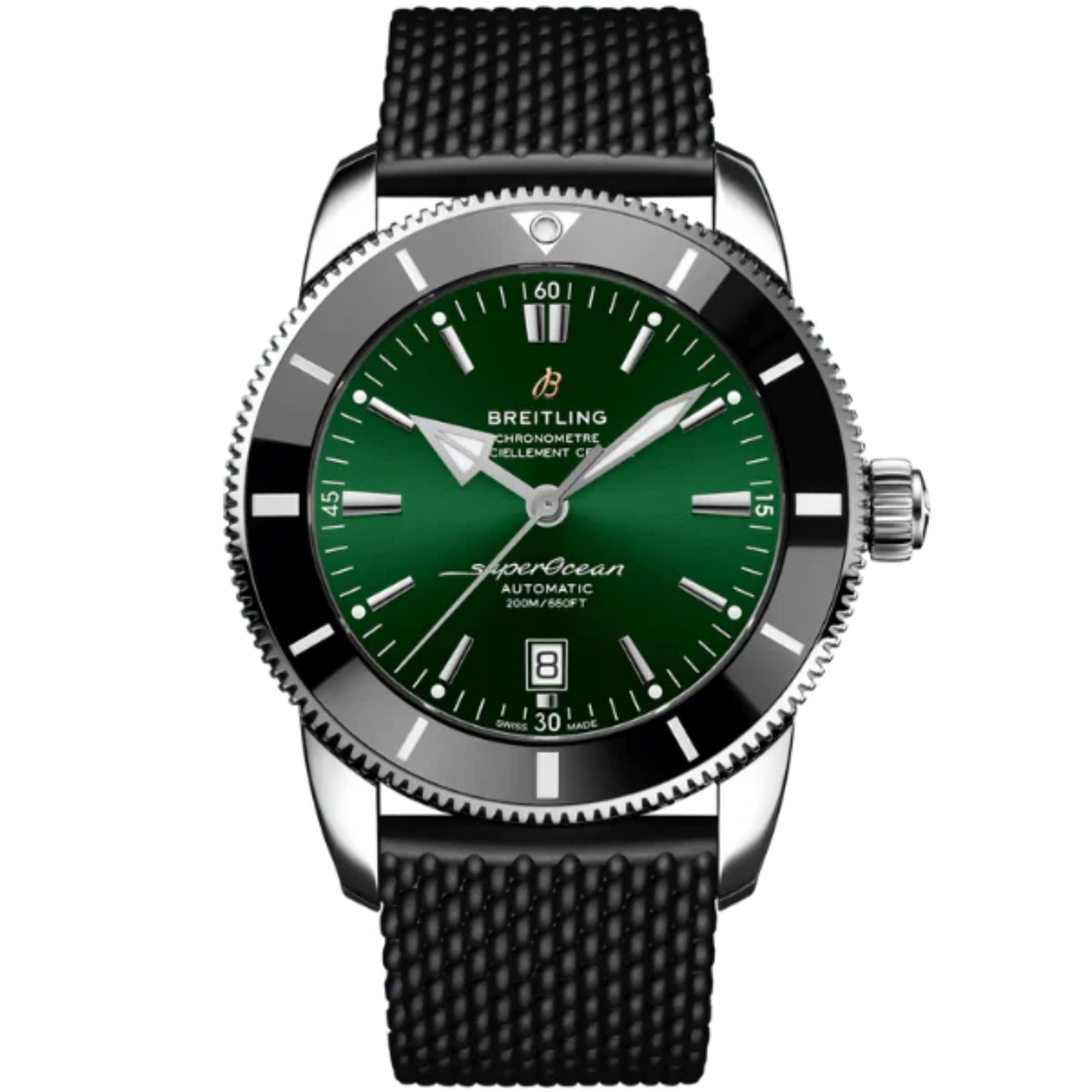 SUPEROCEAN HERITAGE B20 AUTOMATIC 46 MM STAINLESS STEEL WITH GREEN DIAL - Breitling