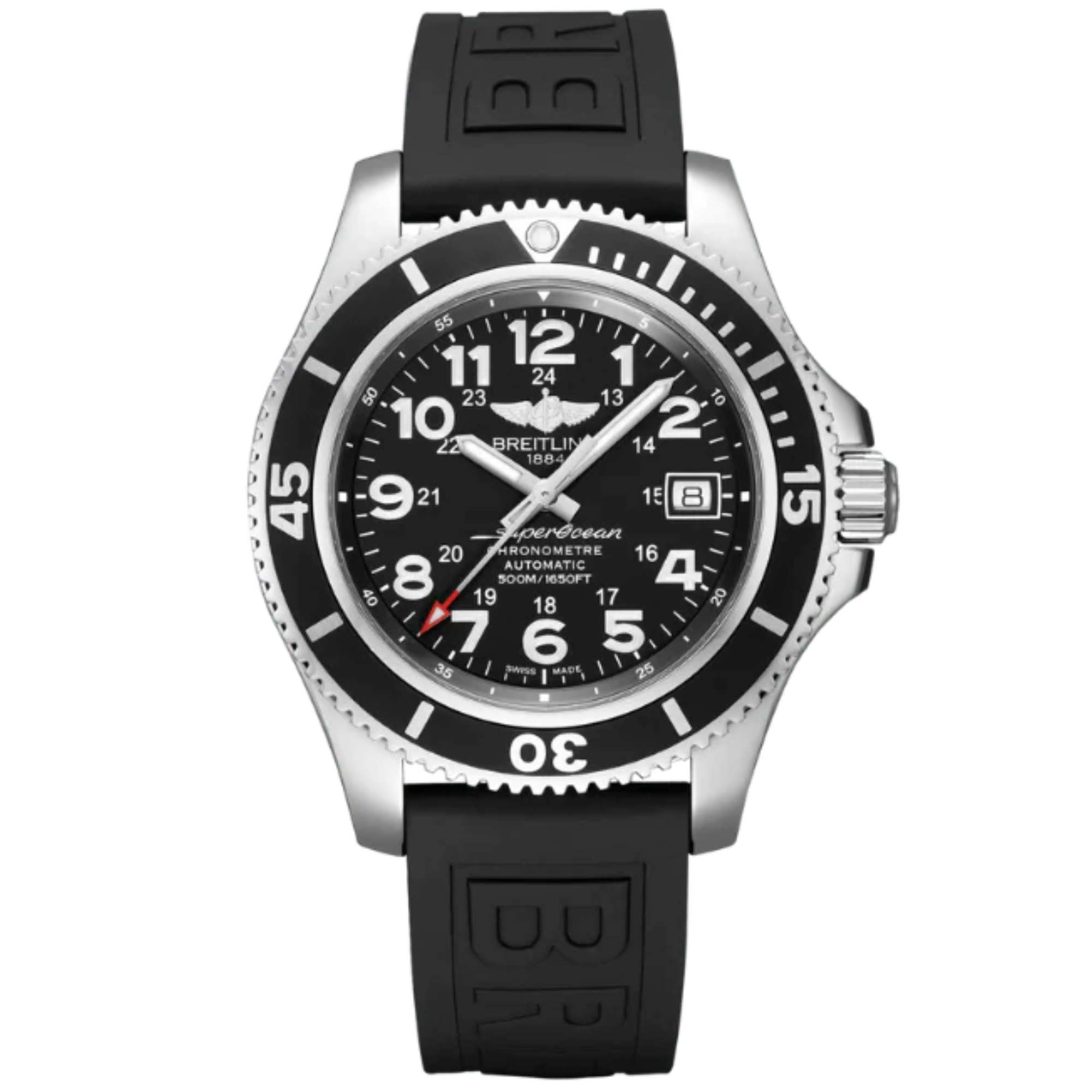 SUPEROCEAN II 42 MM STAINLESS STEEL WITH BLACK DIAL - Breitling