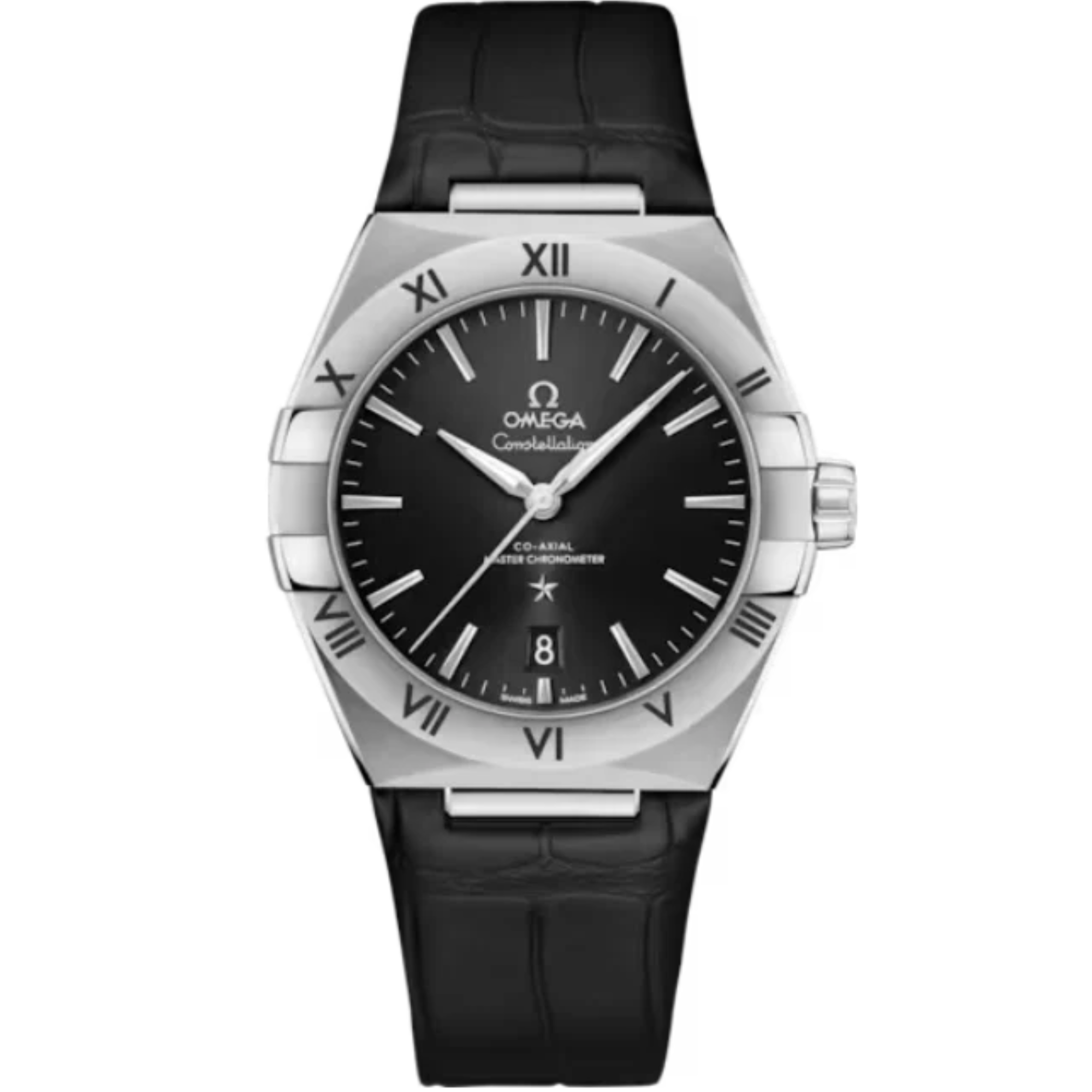 CONSTELLATION 39 MM STAINLESS STEEL WITH BLACK DIAL - Omega