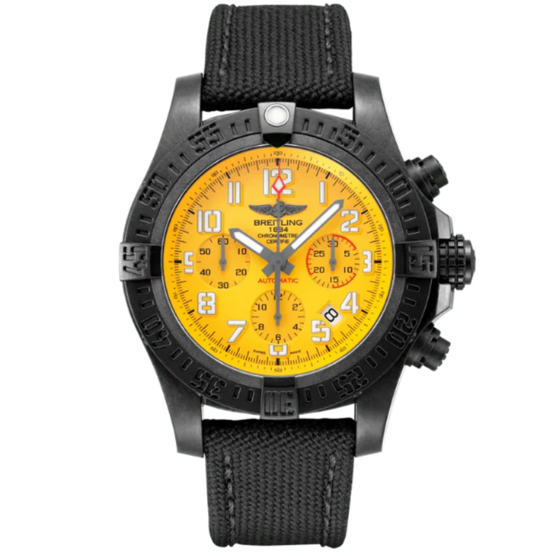 AVENGER HURRICANE 12H 45 MM BREIGHTLIGHT® WITH YELLOW DIAL - Breitling