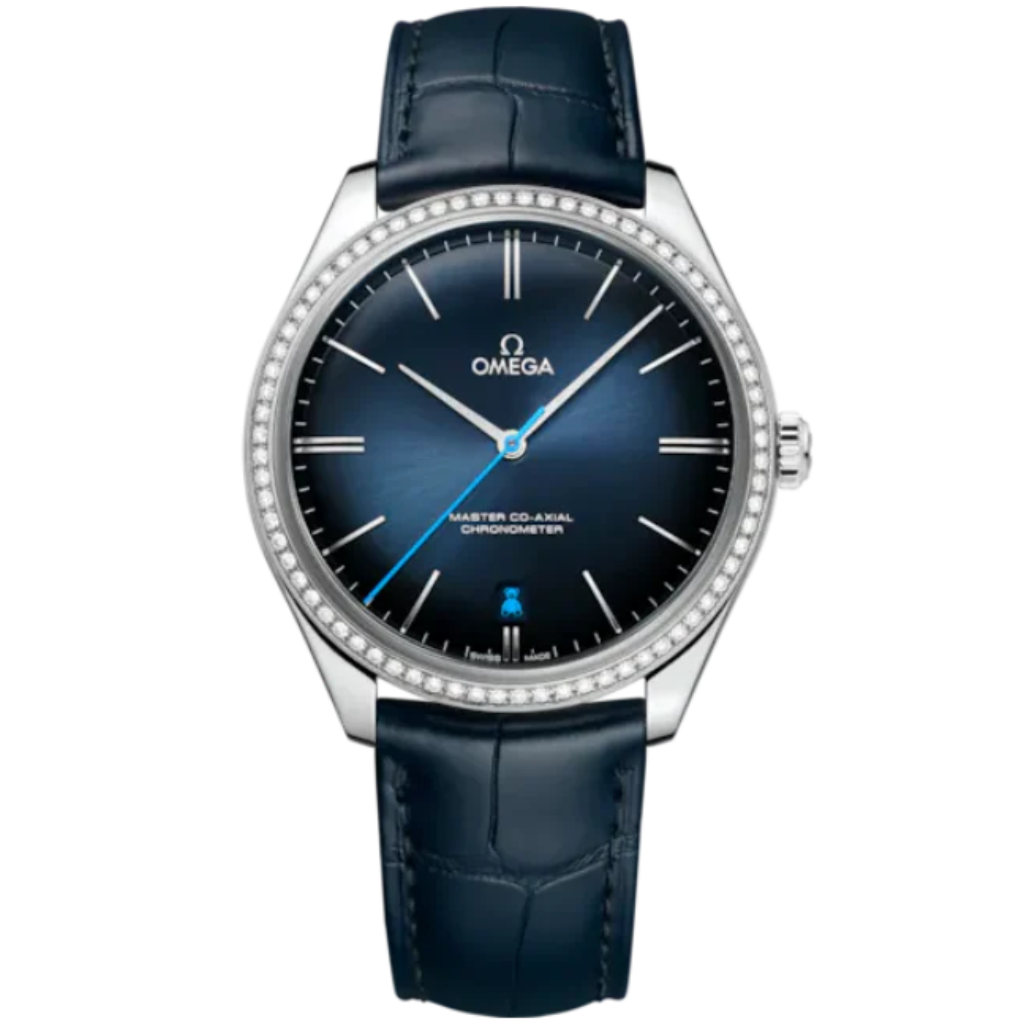 DE VILLE TRÉSOR ORBIS EDITION 40 MM STAINLESS STEEL WITH BLUE DIAL - Omega