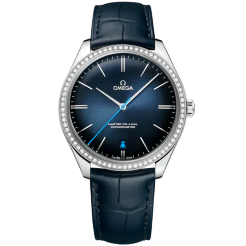 DE VILLE TRÉSOR ORBIS EDITION 40 MM STAINLESS STEEL WITH BLUE DIAL - Omega