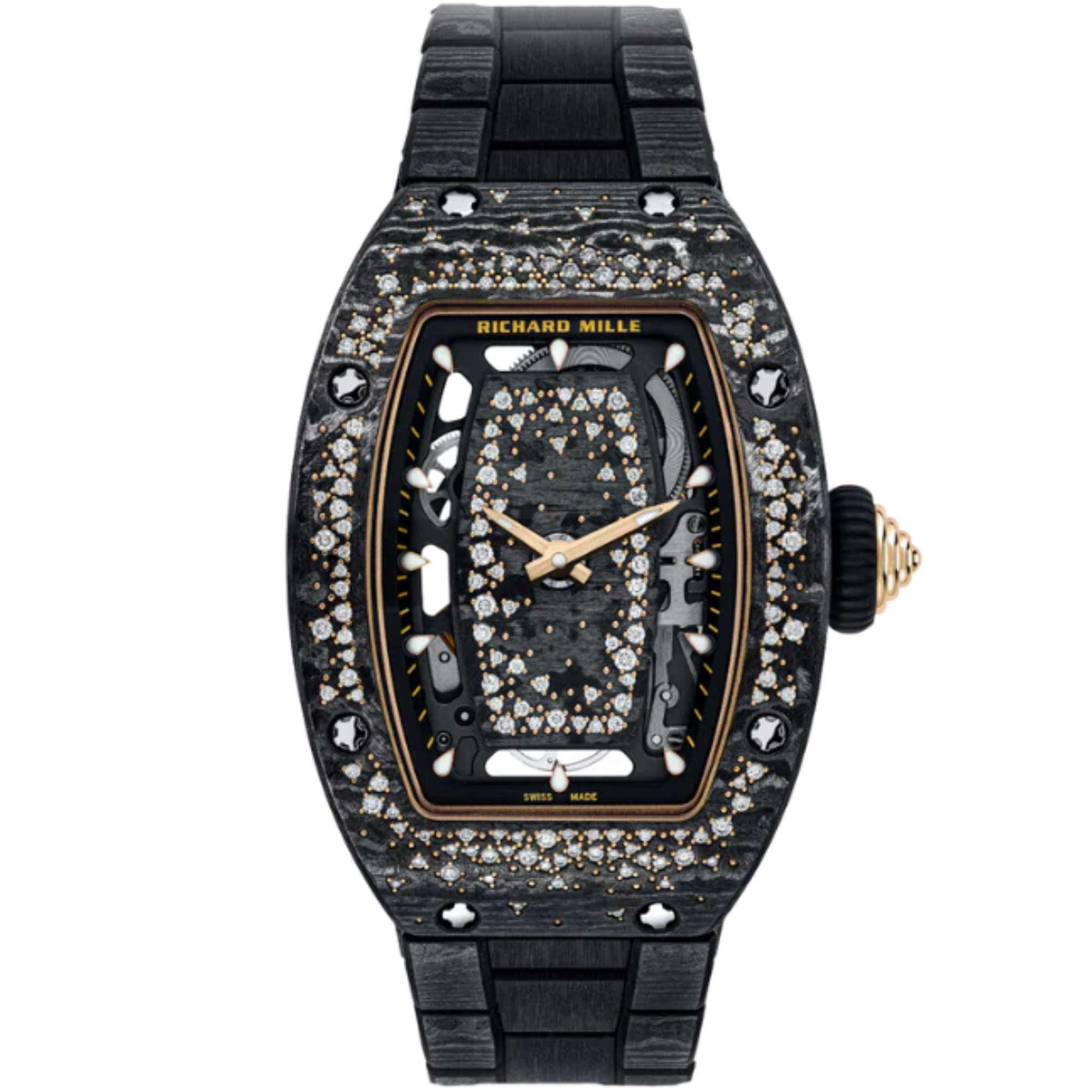 RM07 Starry Night NTPT Case Factory Diamonds NTPT Bracelet - Richard Mille