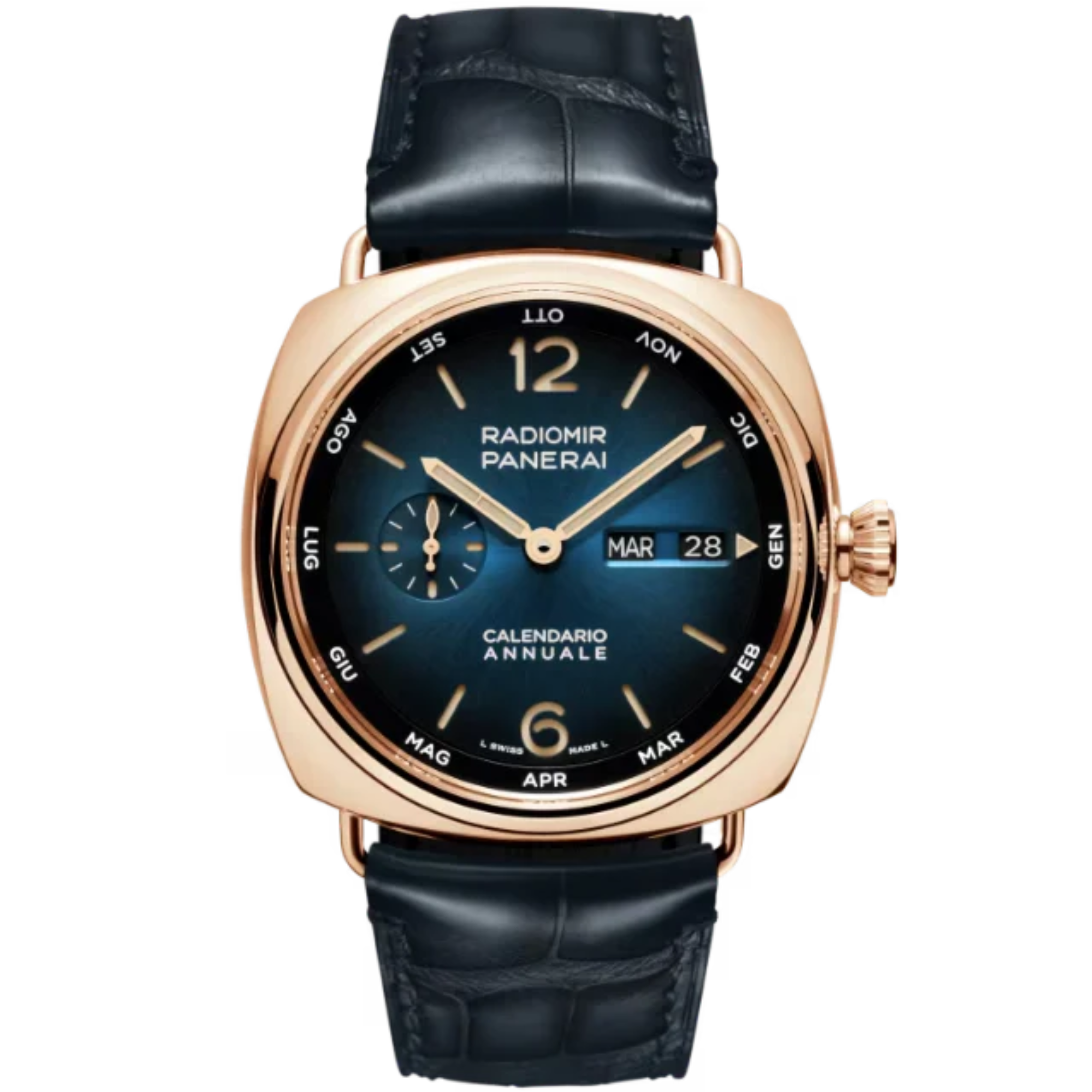 RADIOMIR ANNUAL CALENDAR PAM01363 45 MM GOLD WITH BLUE DIAL - Panerai