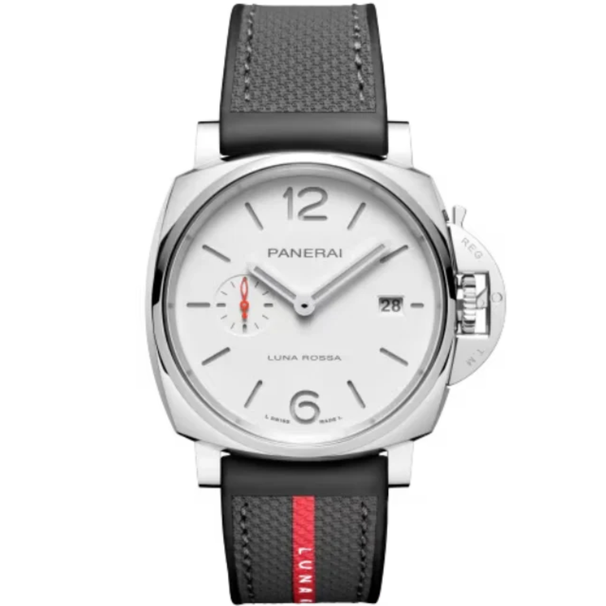 LUMINOR DUE LUNA ROSSA PAM01381 42 MM STAINLESS STEEL WITH WHITE DIAL - Panerai