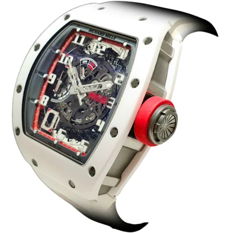 RM 030 Japan Limited Edition Automatic White Rubber Strap White Ceramic Case - Richard Mille
