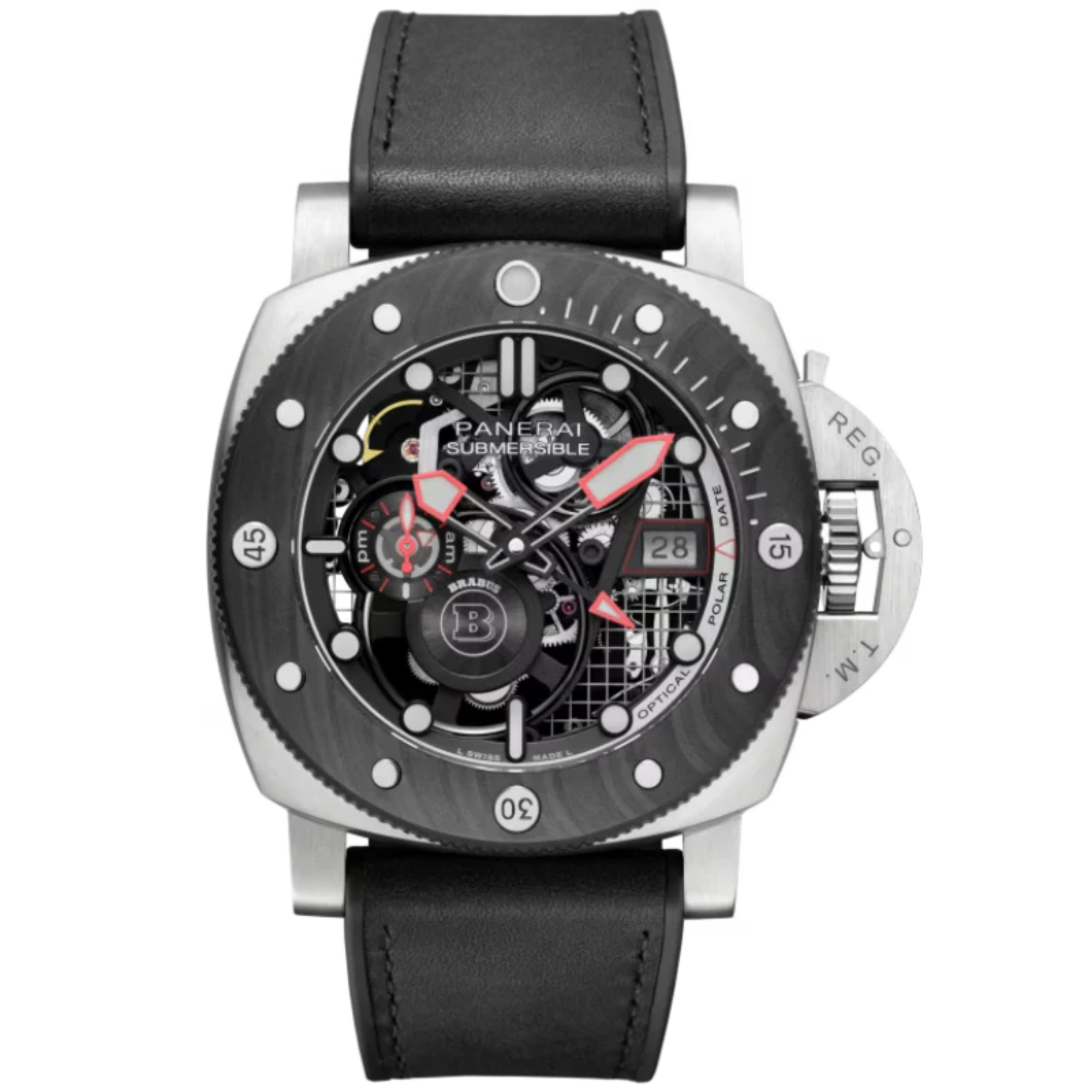 SUBMERSIBLE S BRABUS ETITANIO™ PAM01403 47 MM TITANIUM WITH BLACK DIAL - Panerai