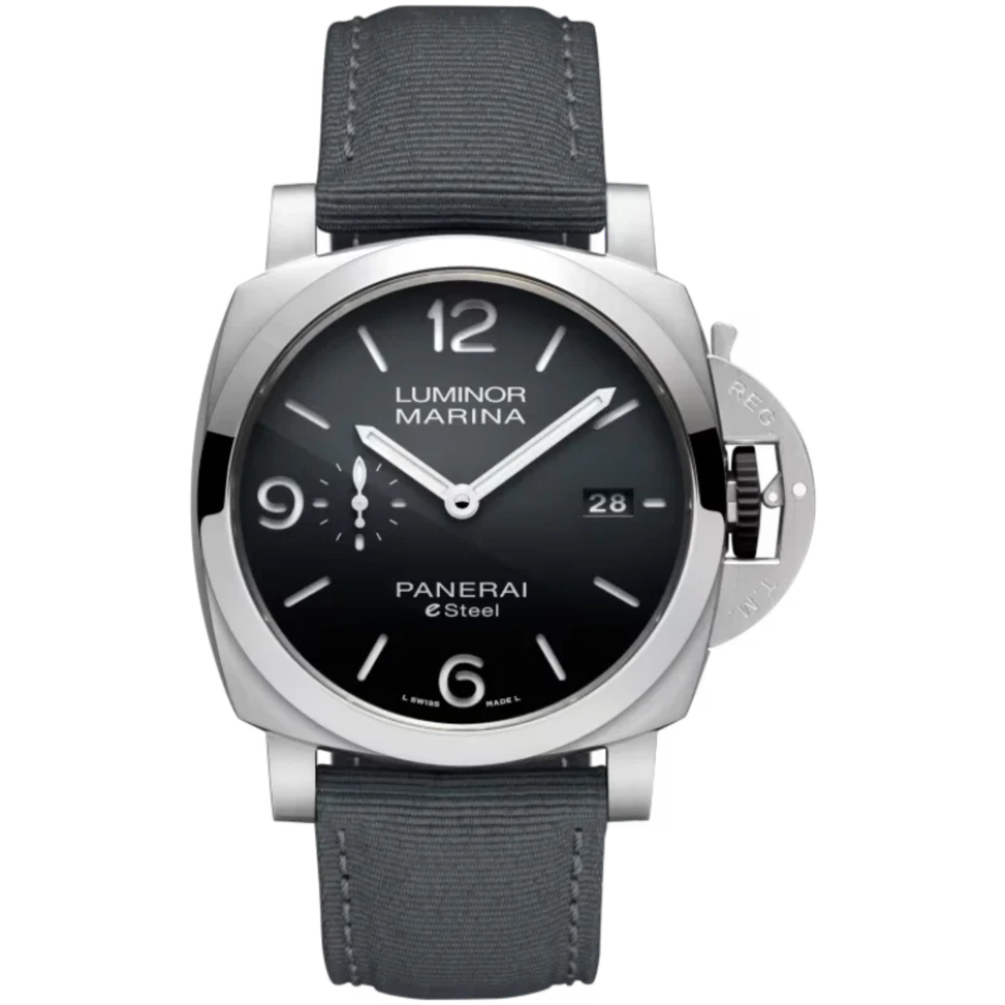 LUMINOR MARINA GRIGIO ROCCIA PAM01358 44 MM STAINLESS STEEL WITH BLACK DIAL - Panerai