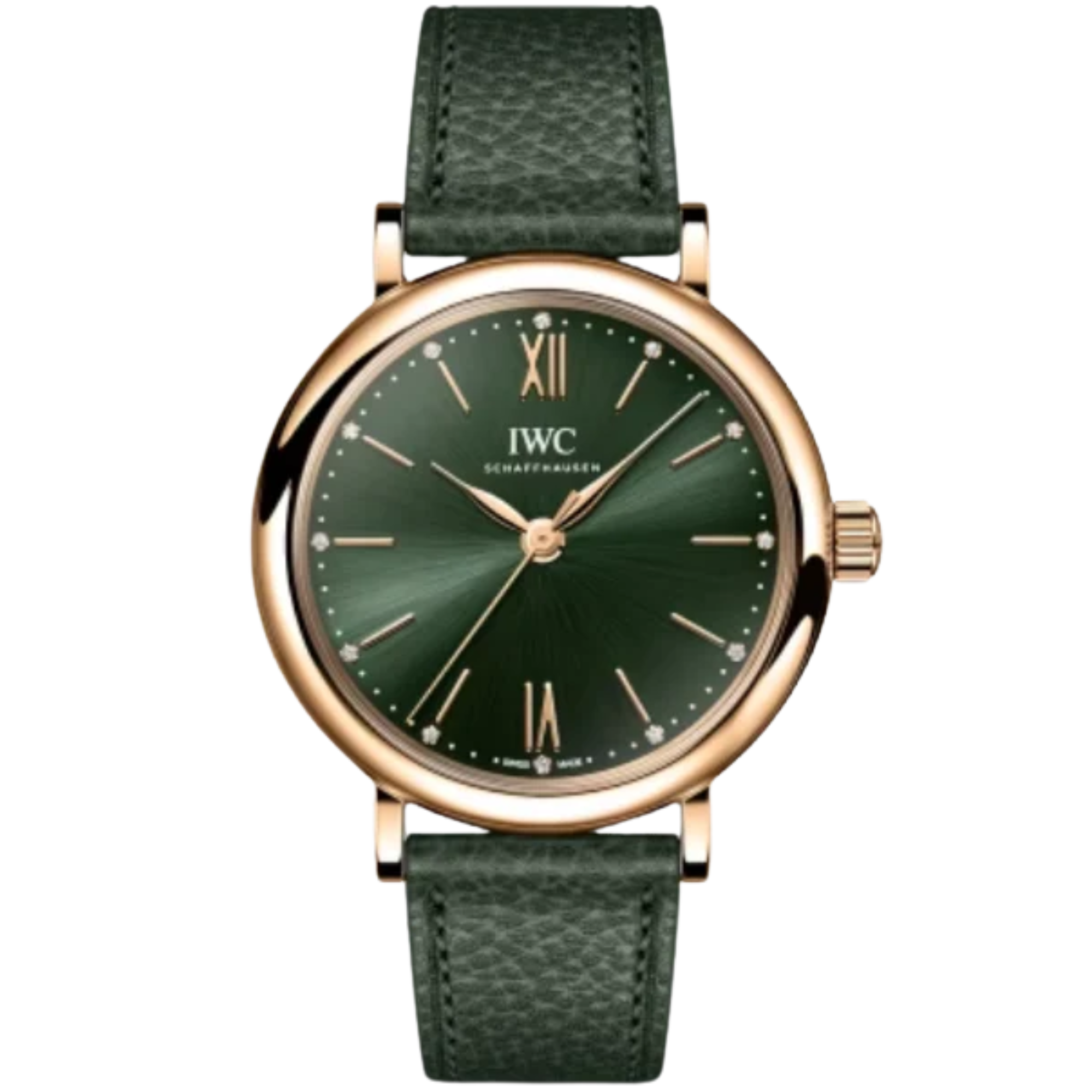 PORTOFINO AUTOMATIC 34 MM GOLD WITH GREEN DIAL - IWC