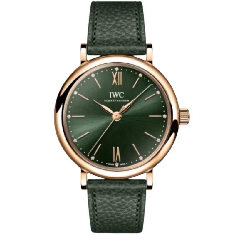 PORTOFINO AUTOMATIC 34 MM GOLD WITH GREEN DIAL - IWC