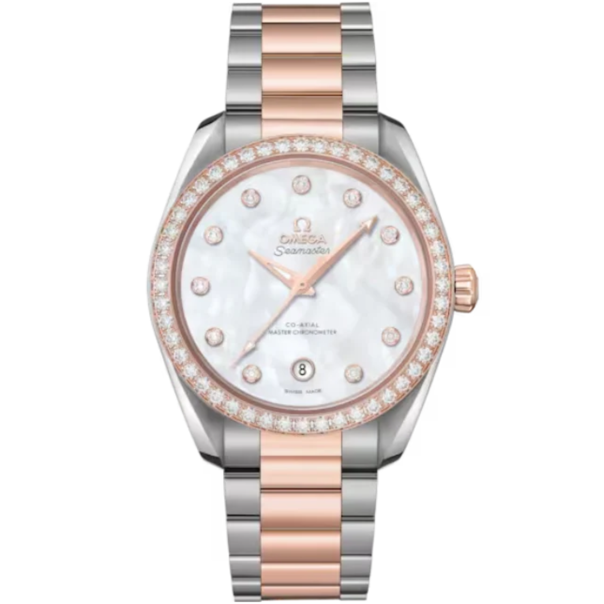SEAMASTER AQUA TERRA 150M 38 MM STAINLESS STEEL - SEDNA™ GOLD WITH MOTHER OF PEARL DIAL DIAL - Omega