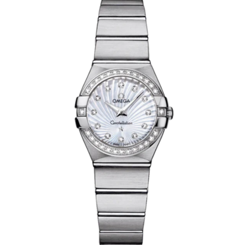 CONSTELLATION 24 MM STAINLESS STEEL WITH MOTHER OF PEARL DIAL - Omega