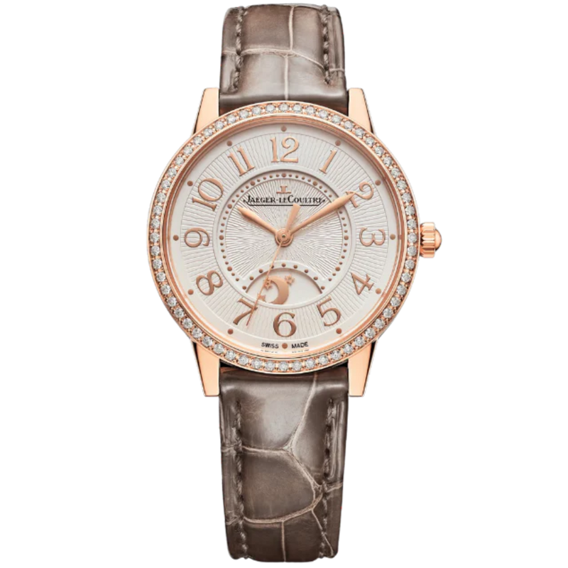 RENDEZ-VOUS CLASSIC NIGHT & DAY 34 MM 18K ROSE GOLD WITH SILVER GREY GUILLOCHE DIAL - Jaeger-LeCoultre