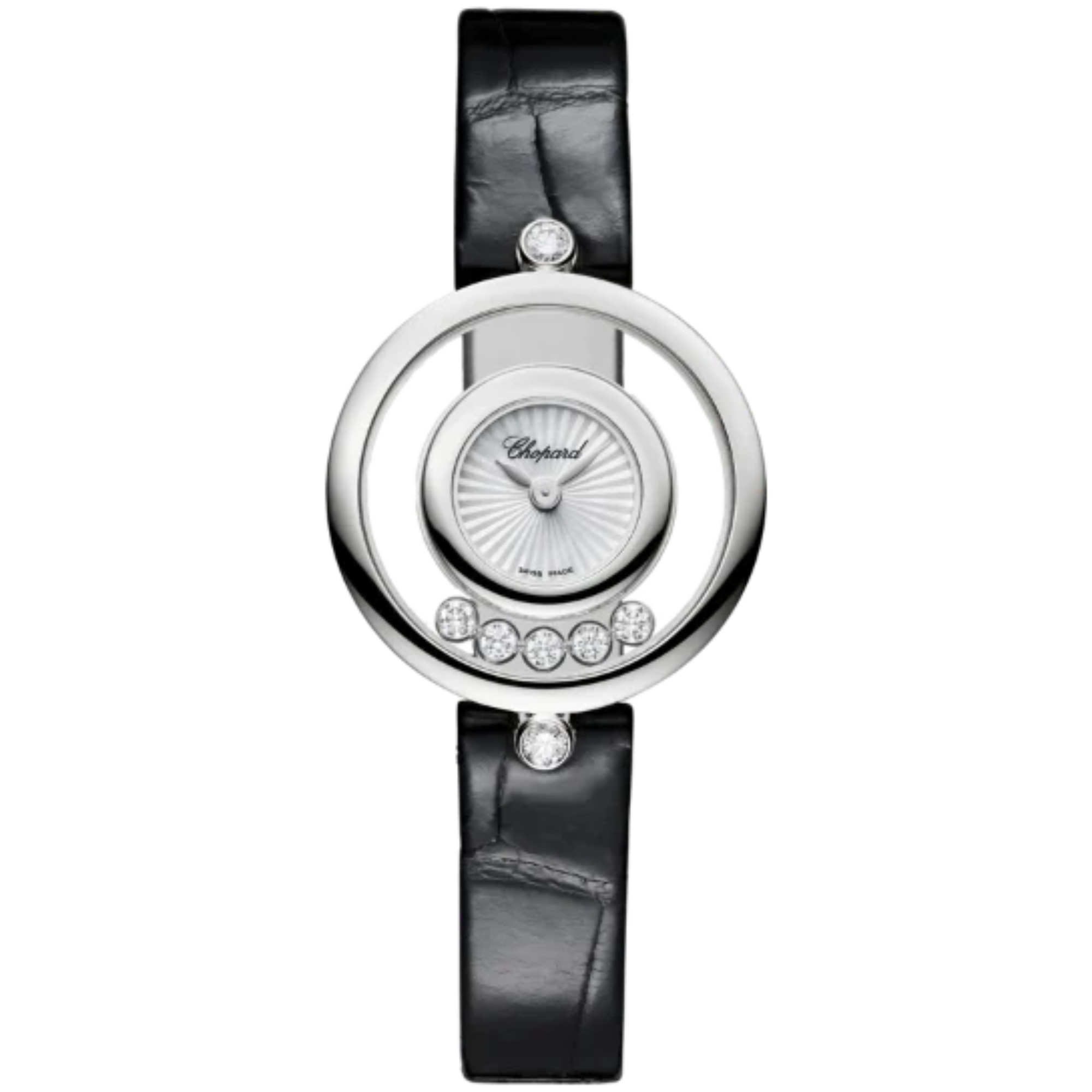 HAPPY DIAMONDS ICONS 26 MM ETHICAL WHITE GOLD WITH MOTHER OF PEARL DIAL - Chopard