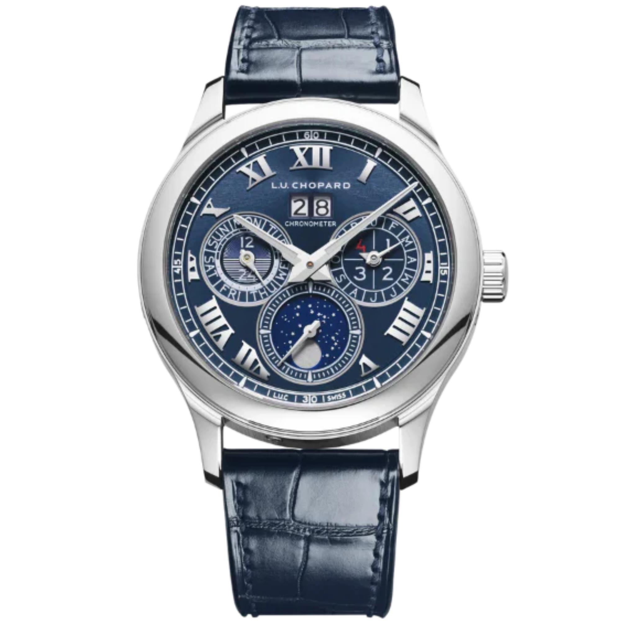 L.U.C LUNAR ONE LIMITED EDITION 43 MM PLATINUM WITH BLUE DIAL - Chopard