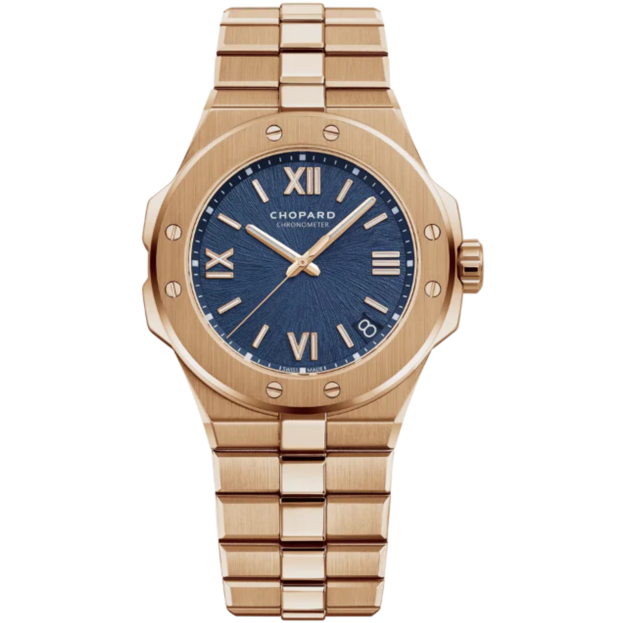 ALPINE EAGLE 41 MM ETHICAL ROSE GOLD WITH BLUE DIAL - Chopard