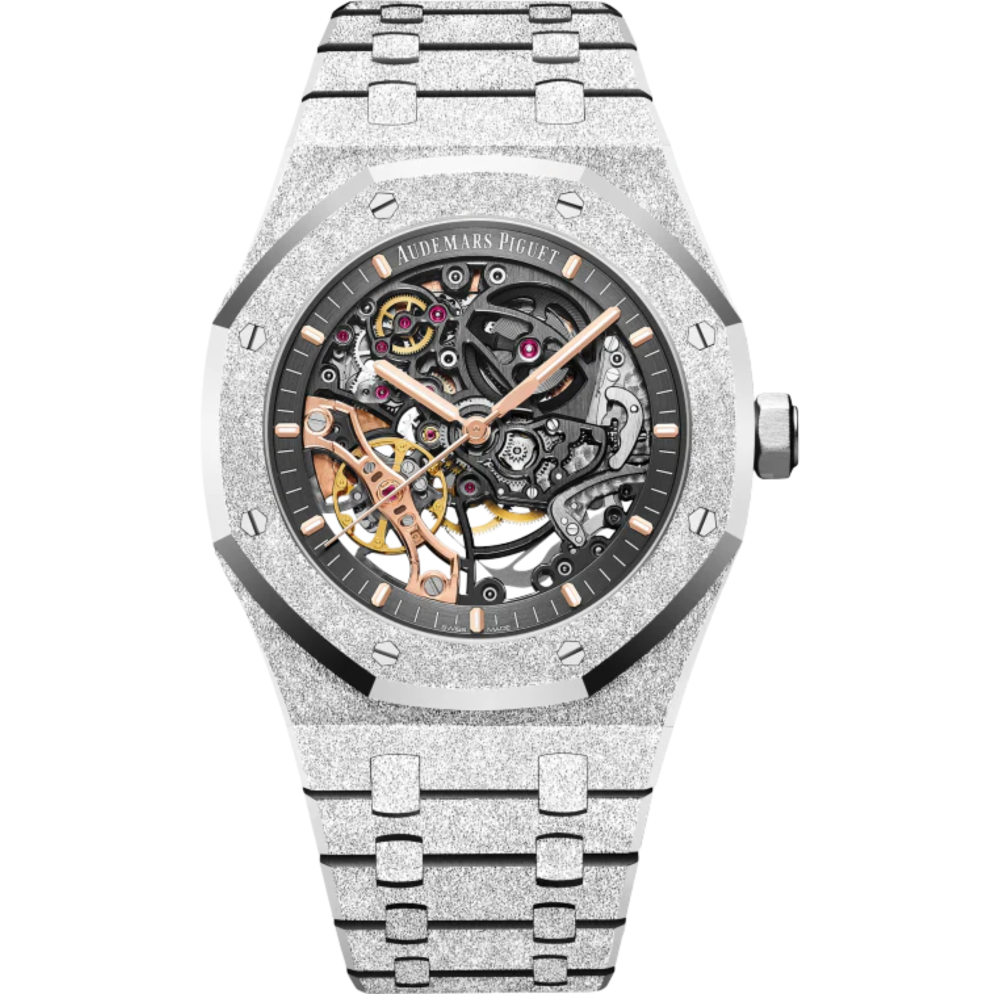 Audemars Piguet Royal Oak Ref. 15407BC.GG.1224BC.01 41mm Frosted White Gold Openworked - Audemars Piguet