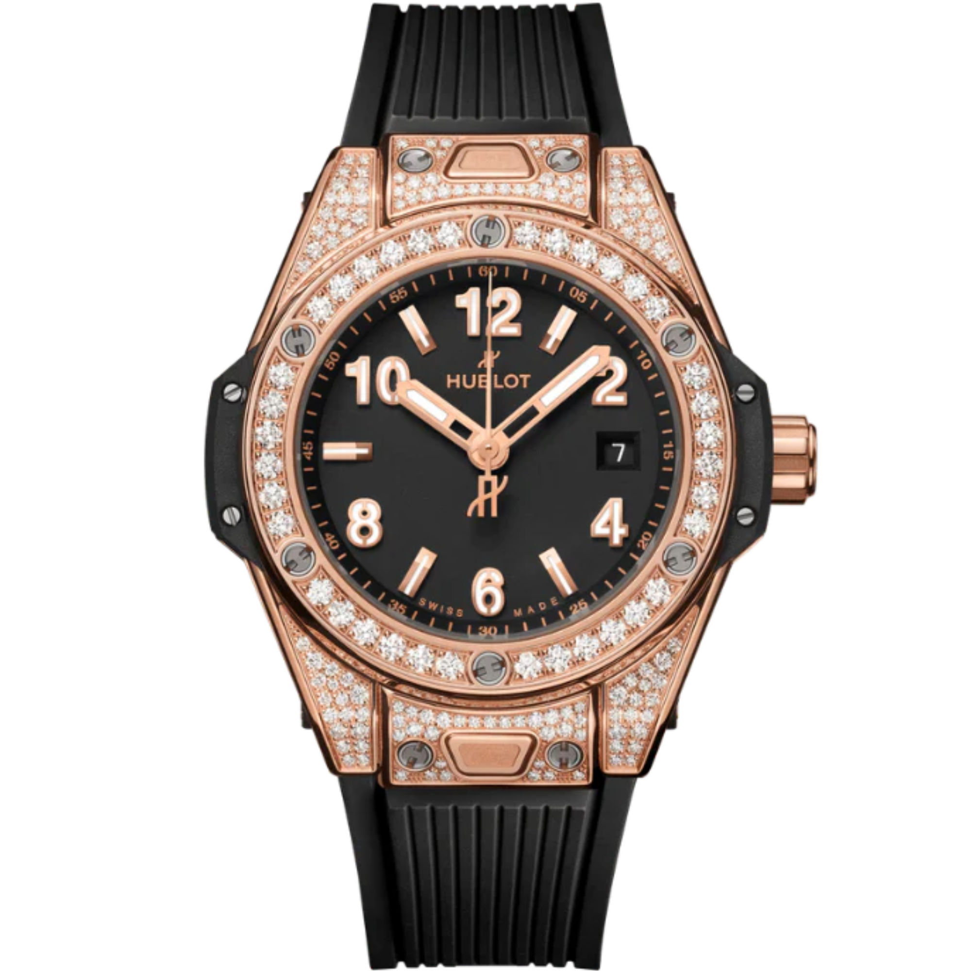 Big Bang 33mm ONE CLICK KING GOLD PAVÉ - Hublot