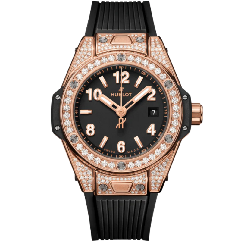 Big Bang 33mm ONE CLICK KING GOLD PAVÉ - Hublot