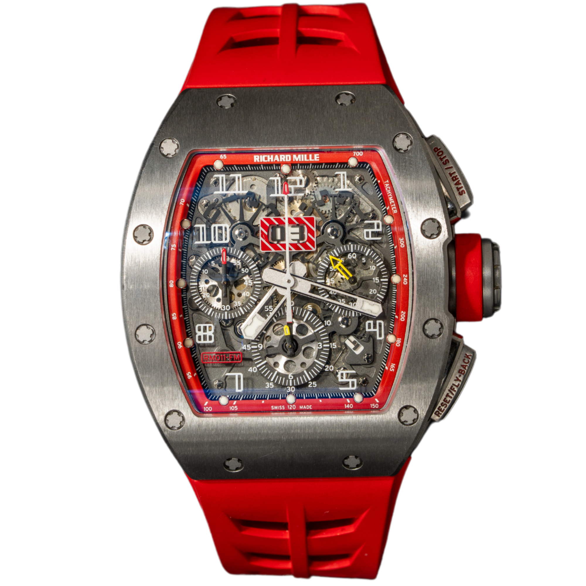 Richard Mille RM011 Titanium "Dubail" Edition Red Rehaut - Richard Mille