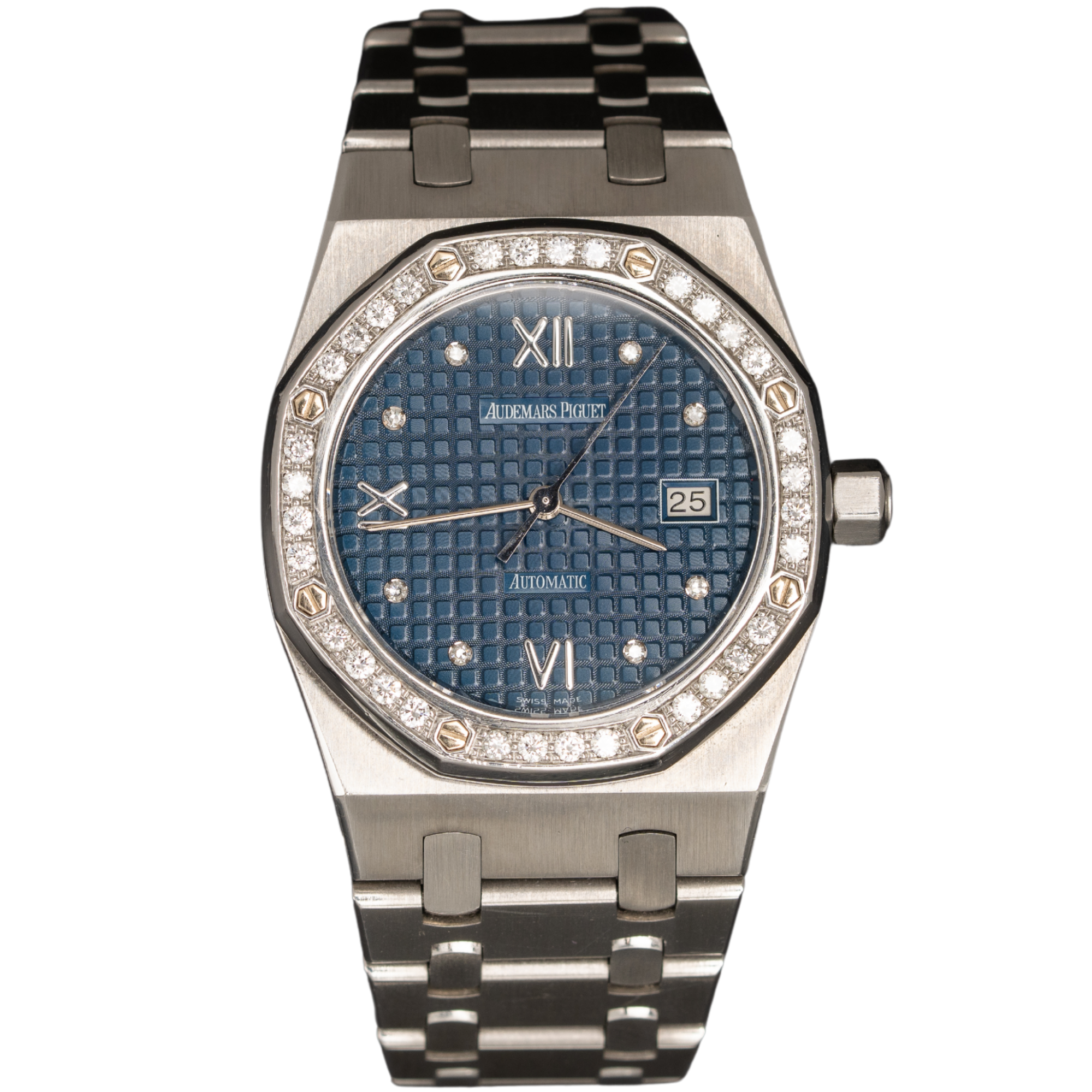 Audemars Piguet Royal Oak Ref. 15088ST.Z.0789ST.01 33MM Stainless Steel Blue Dial Diamond Markers/Diamond Bezel - Audemars Piguet