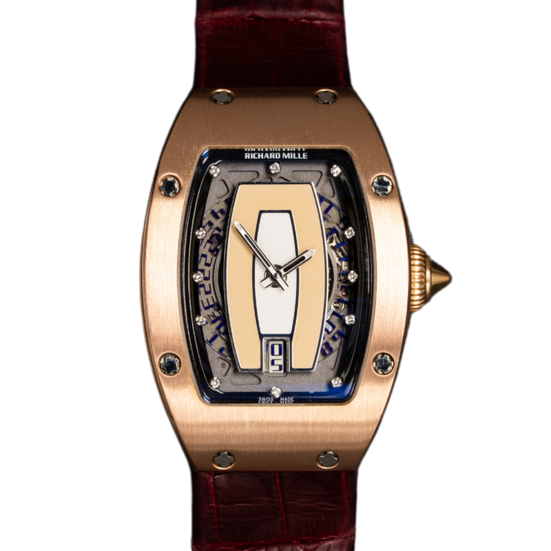 Richard Mille RM007 Rose Gold Cream Lips Diamond Dial - Richard Mille