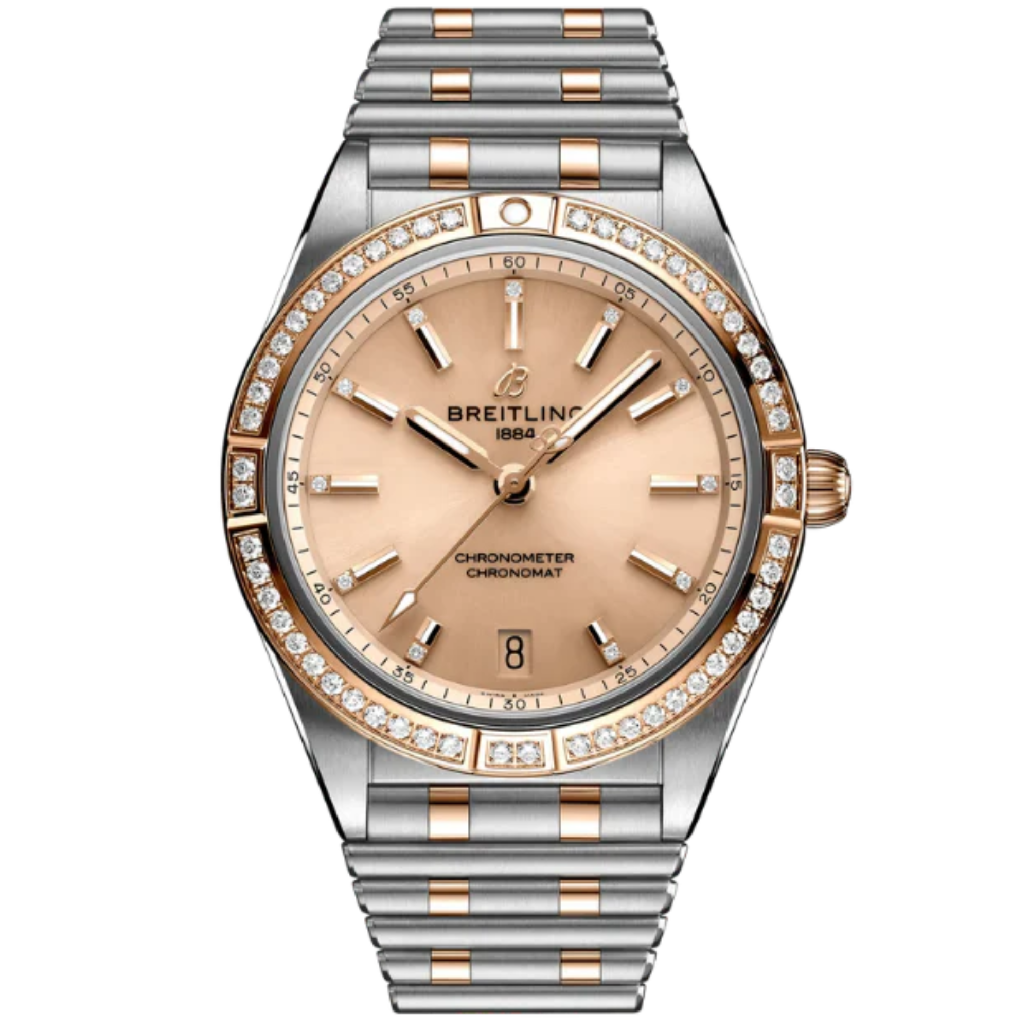 CHRONOMAT AUTOMATIC 36 MM STAINLESS STEEL & 18K ROSE GOLD WITH BEIGE DIAL - Breitling