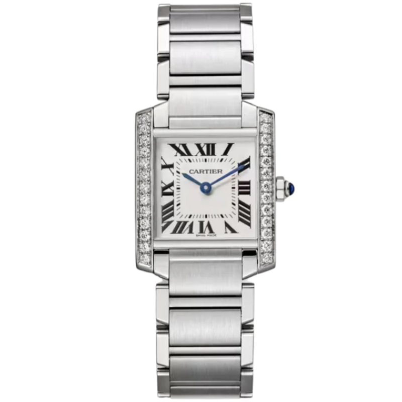 TANK 30 mm FRANÇAISE WATCH SILVER STAINLESS STEEL - Cartier